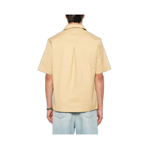 Monogram-Pattern Button Shirt