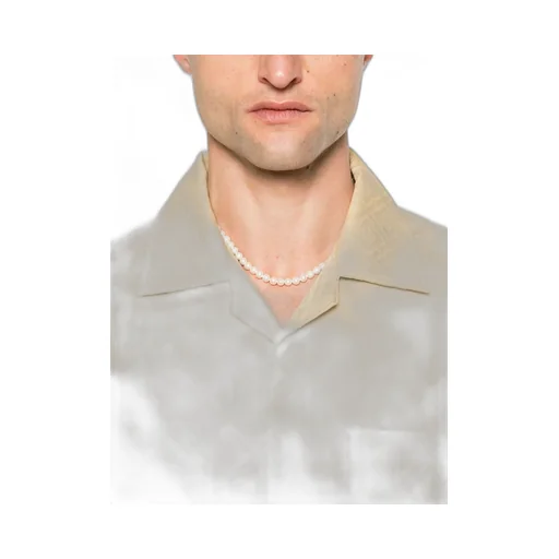 Monogram-Pattern Button Shirt