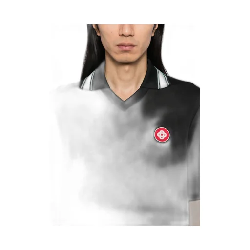 Short Sleeved Logo Patch Polo Shirt