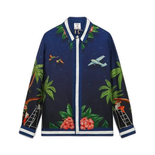 Surf Club Midnight Silk Shirt