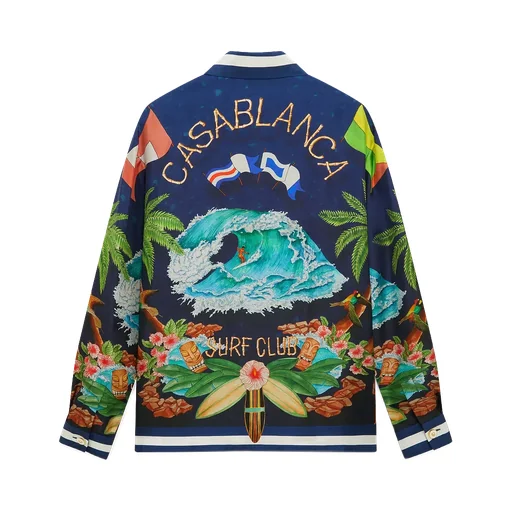 Surf Club Midnight Silk Shirt