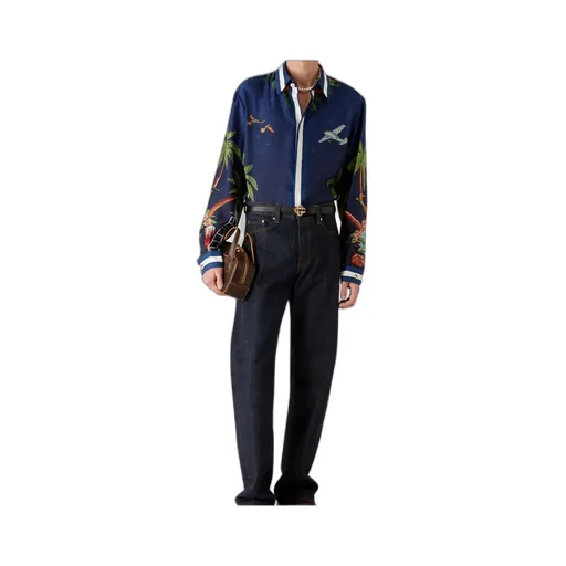 Surf Club Midnight Silk Shirt