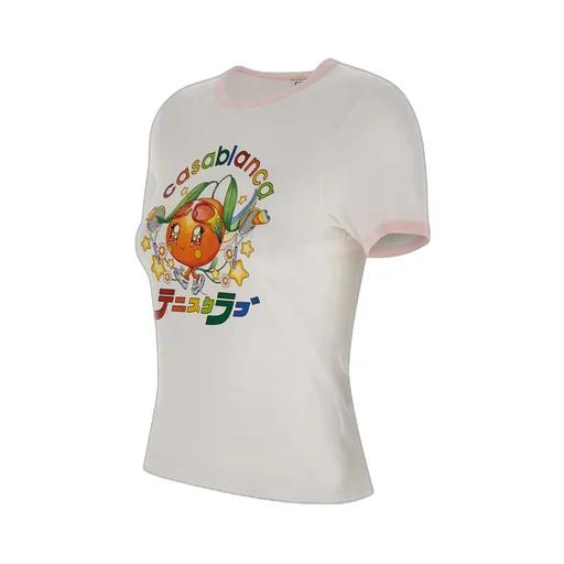 Orange Mascot Ringer Short Sleeve T-Shirt