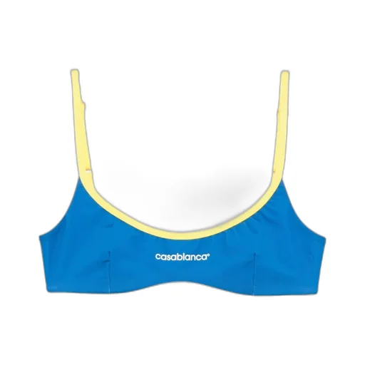 Logo Printed Stretched Bikini Top