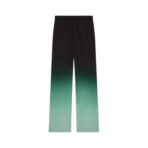 Gradient Ping Pong Jacquard Silk Trousers