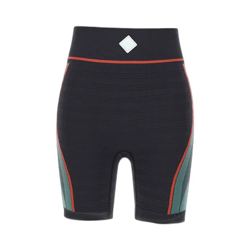 Ribbed Panelled Cycling Shorts