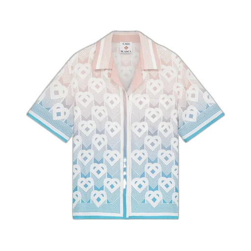 Gradient Heart Monogram Short Sleeve Shirt