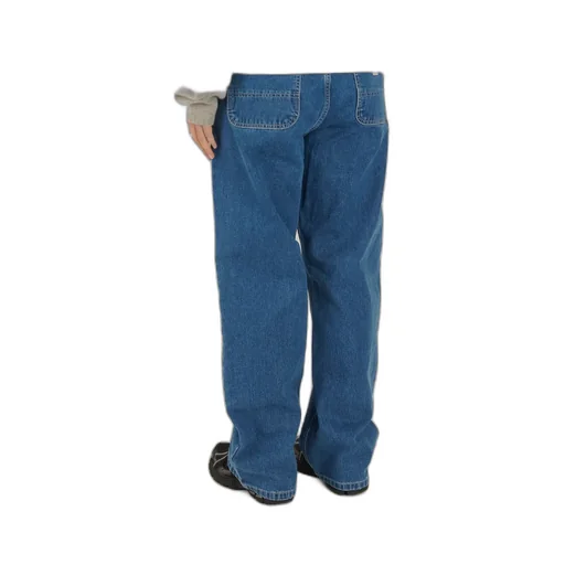 Belt Loop Denim Trousers
