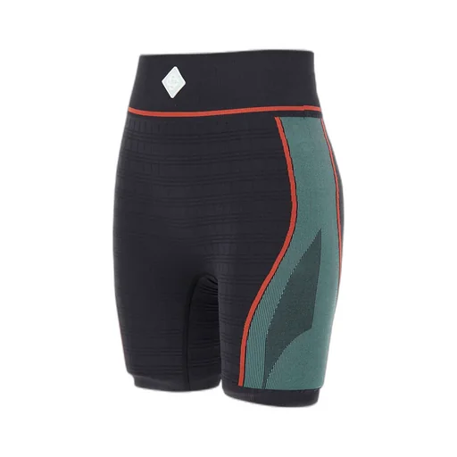 Ribbed Panelled Cycling Shorts