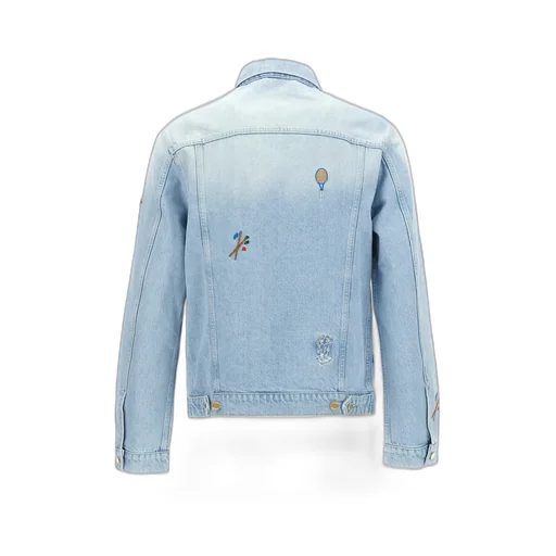 Embroidered Motif Denim Jacket