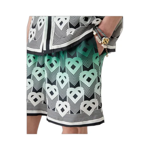 Gradient Monogram Silk Shorts