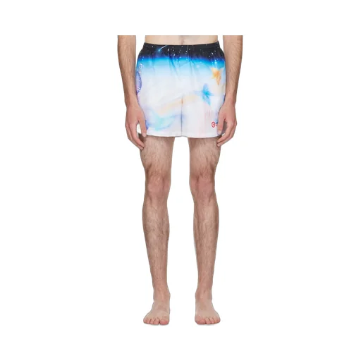 Graphic-Print Swim Shorts