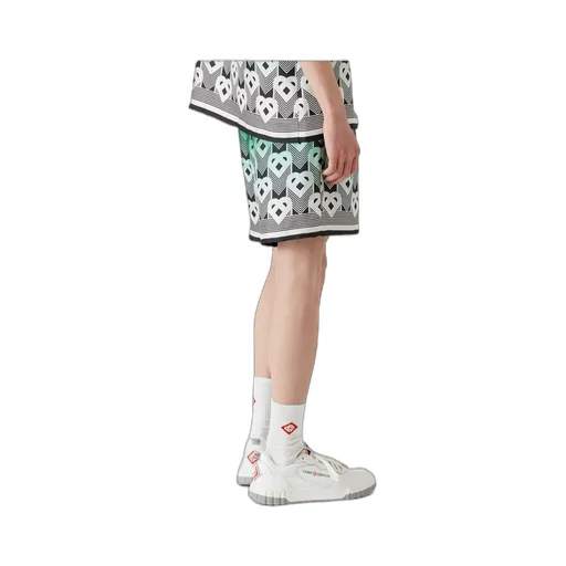 Gradient Monogram Silk Shorts