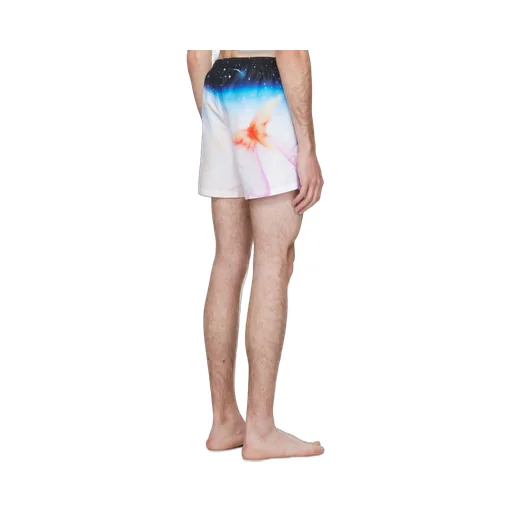 Graphic-Print Swim Shorts