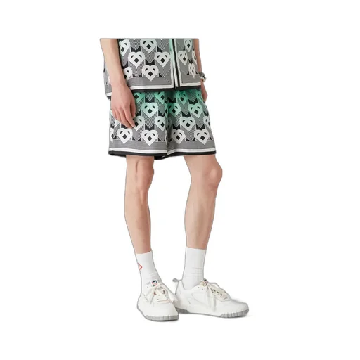 Gradient Monogram Silk Shorts