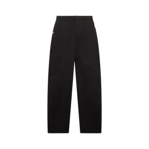 Buckle-Detail Cotton Trousers