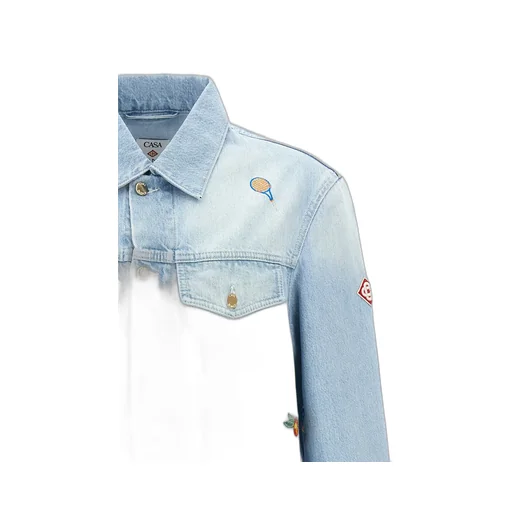 Embroidered Motif Denim Jacket