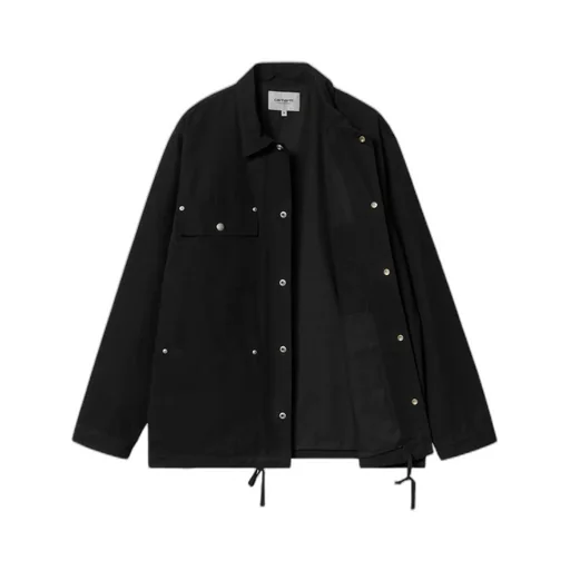 Logo-Patch Button-Up Jacket