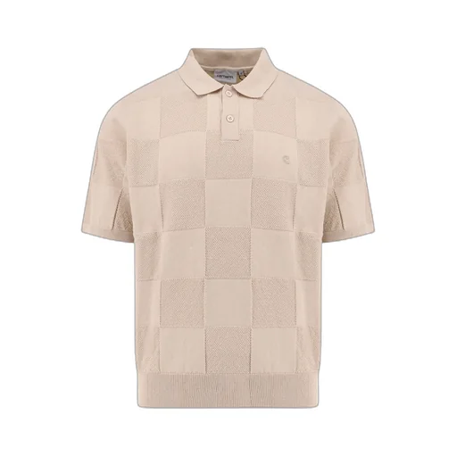 Checker Logo Embroidered Polo Shirt