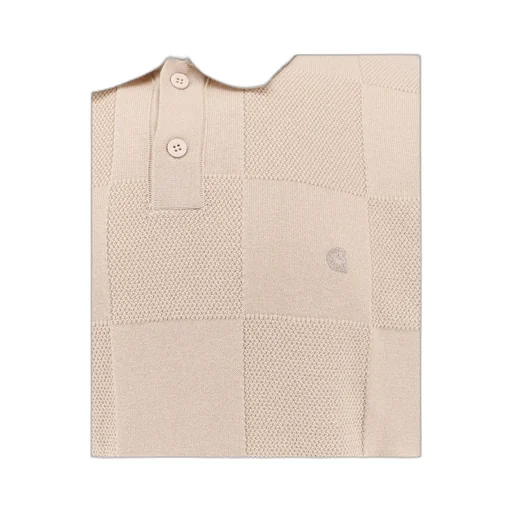Checker Logo Embroidered Polo Shirt