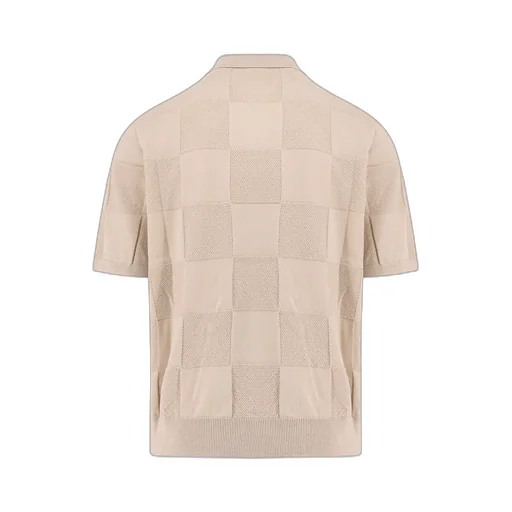 Checker Logo Embroidered Polo Shirt