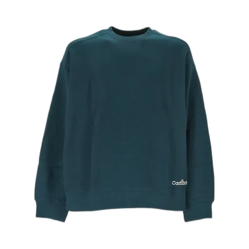 Label Script Logo Embroidered Sweatshirt