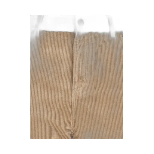Simple Wide-Leg Corduroy Trousers