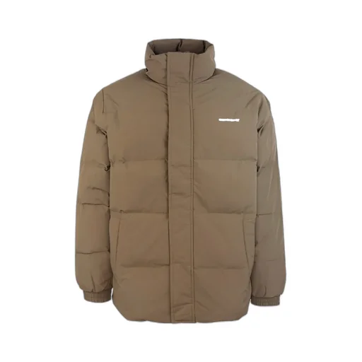 Logo Embroidered High-Neck Padded Jacket