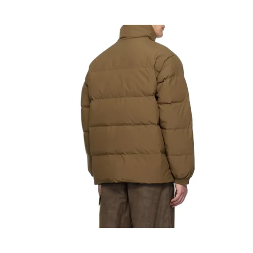 Logo Embroidered High-Neck Padded Jacket