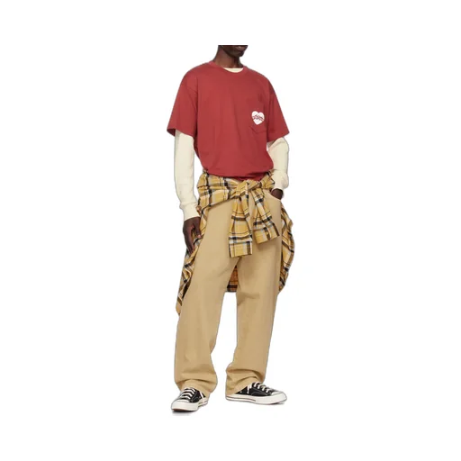 Landon Logo-Patch Tapered Jeans