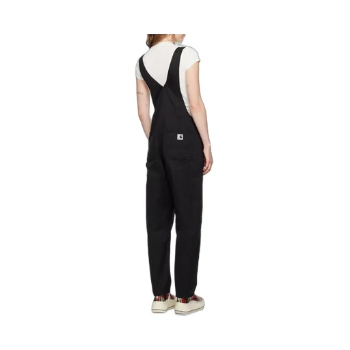 Bib Logo-Patch Denim Overalls