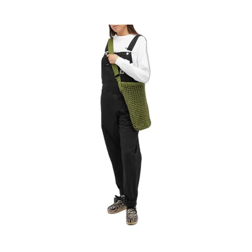 Bib Logo-Patch Denim Overalls