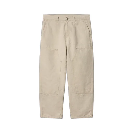 Walter Double Knee Logo-Patch Tapered Trousers