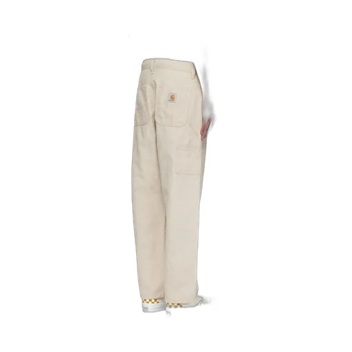 Walter Double Knee Logo-Patch Tapered Trousers