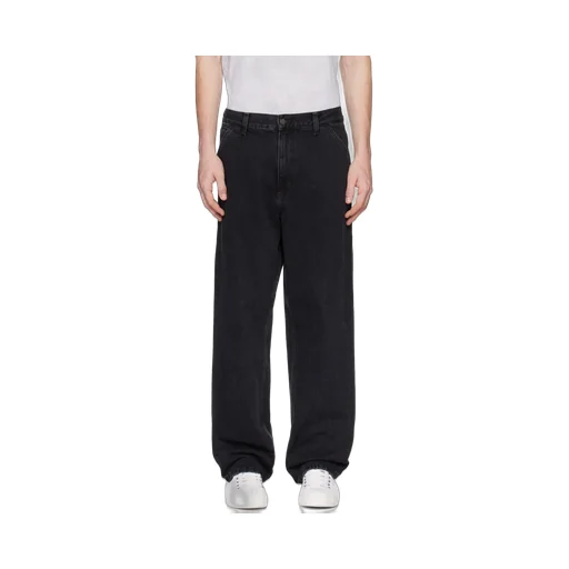 Logo-Patch Straight-Leg Jeans