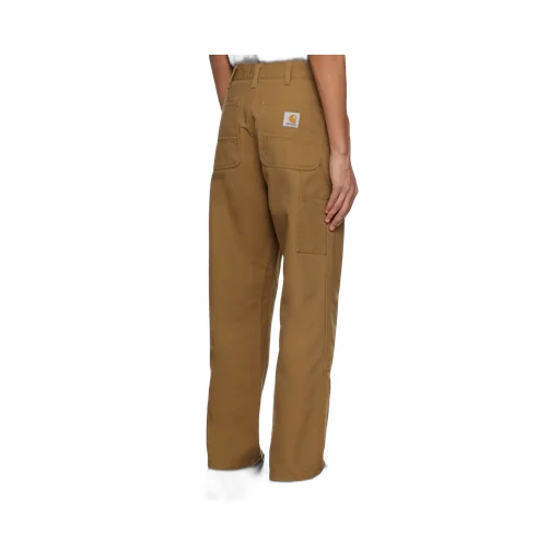 Double Knee Panelled Straight-Leg Trousers