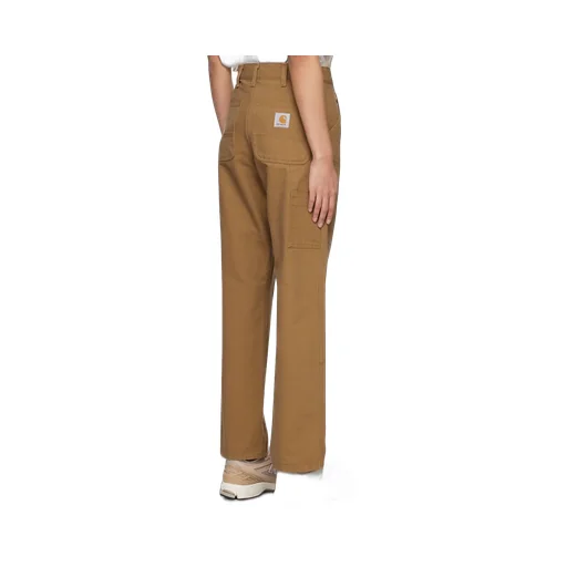 Double Knee Panelled Straight-Leg Trousers