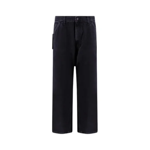 Logo-Patch Straight-Leg Jeans