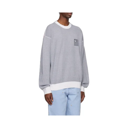 Intarsia-Logo Long-Sleeve Jumper