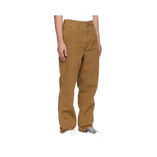 Logo-Patch Straight-Leg Trousers