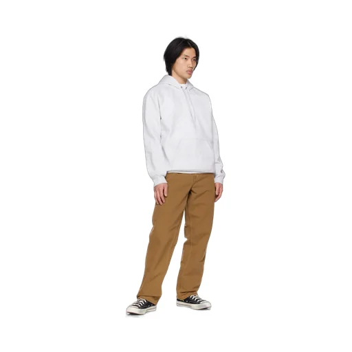 Logo-Patch Straight-Leg Trousers
