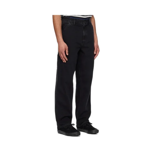 Logo-Patch Straight-Leg Jeans
