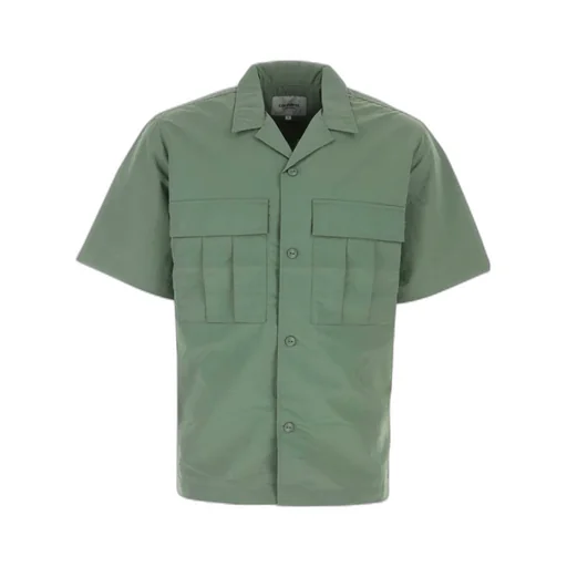 Evers Camp-Collar Ripstop Short-Sleeved Shirt