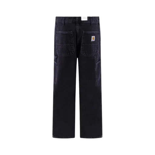 Logo-Patch Straight-Leg Jeans