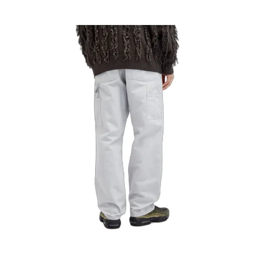 Double Knee Straight-Leg Trousers