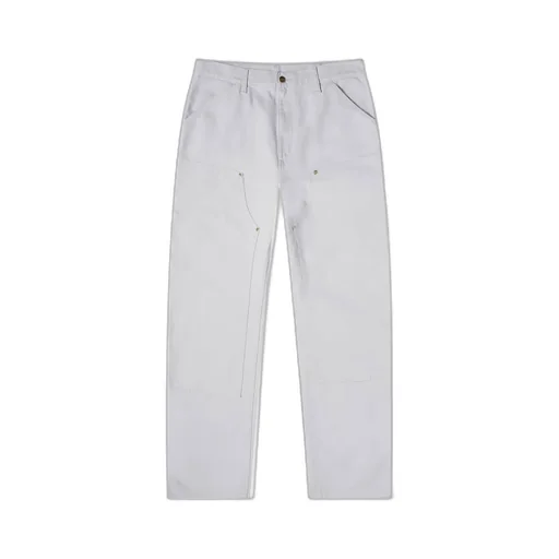 Double Knee Straight-Leg Trousers