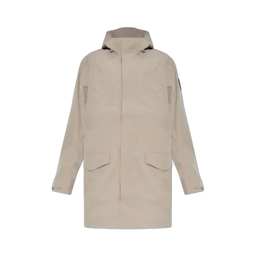 Logo-Patch Parka Coat