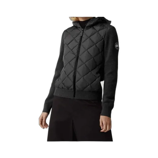 Hybridge Quilted Knit Hoodie