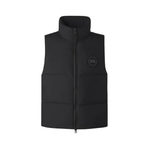 High-Neck Zip-Up Padded Vest
