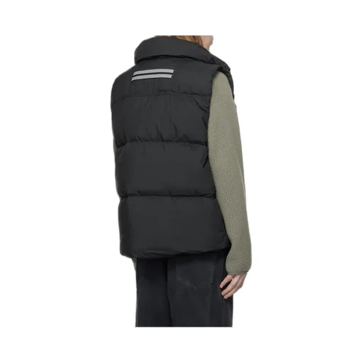 High-Neck Zip-Up Padded Vest